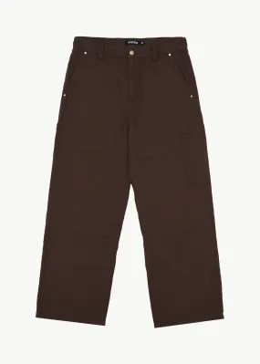 AFENDS Mens Richmond - Carpenter Pants - Coffee