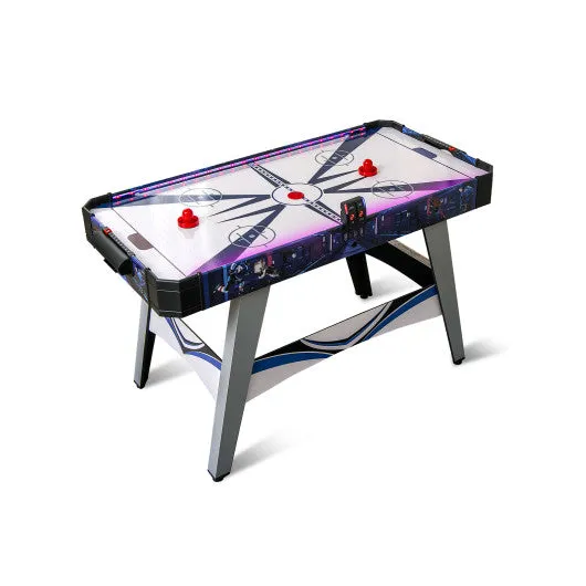 Air Powered Hockey Game Table With 2 Pushers and Pucks-Blue