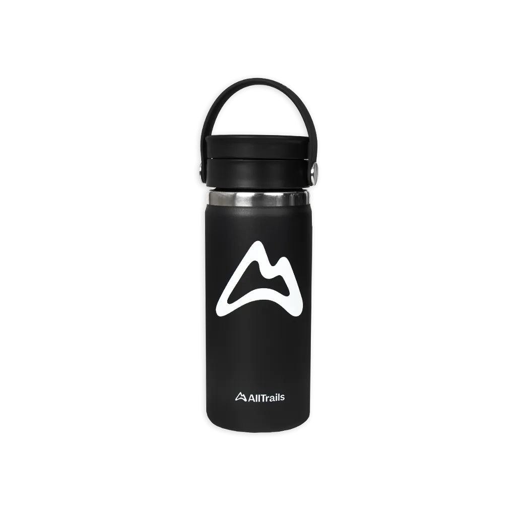 AllTrails × Hydro Flask 16 oz. Coffee Bottle - Black