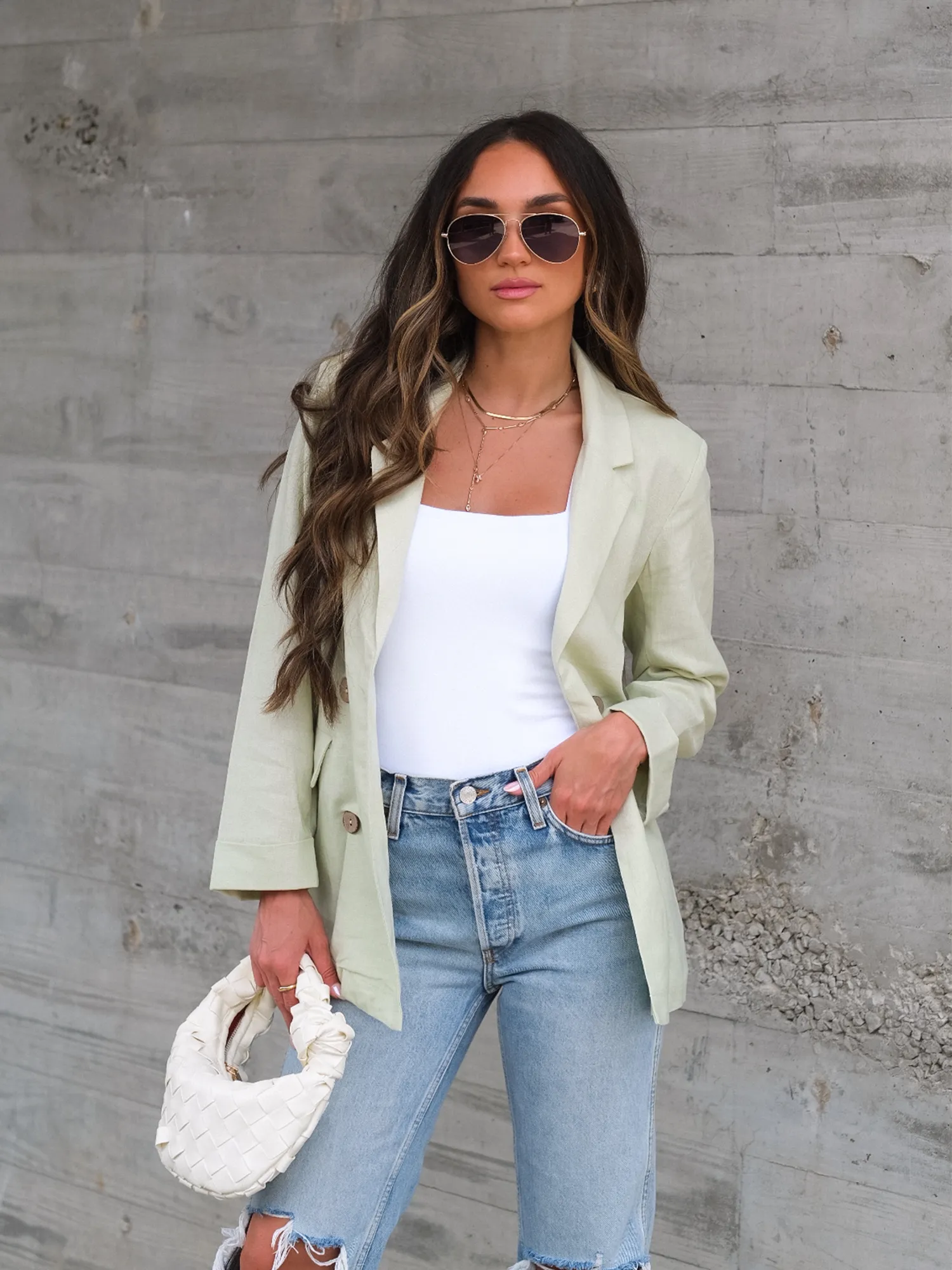 Aloe You Linen Blazer