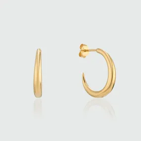 Alta Gold Vermeil Crescent Shaped Hoops