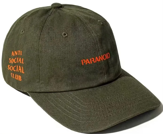 Anti Social Social Club x Undefeated Paranoid Olive Cap