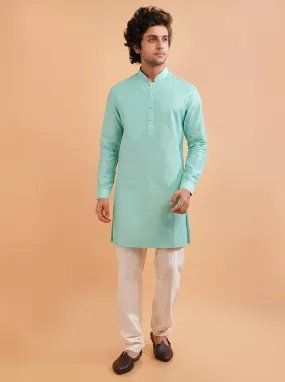 Aqua Blue Kurta Pajama | TULA