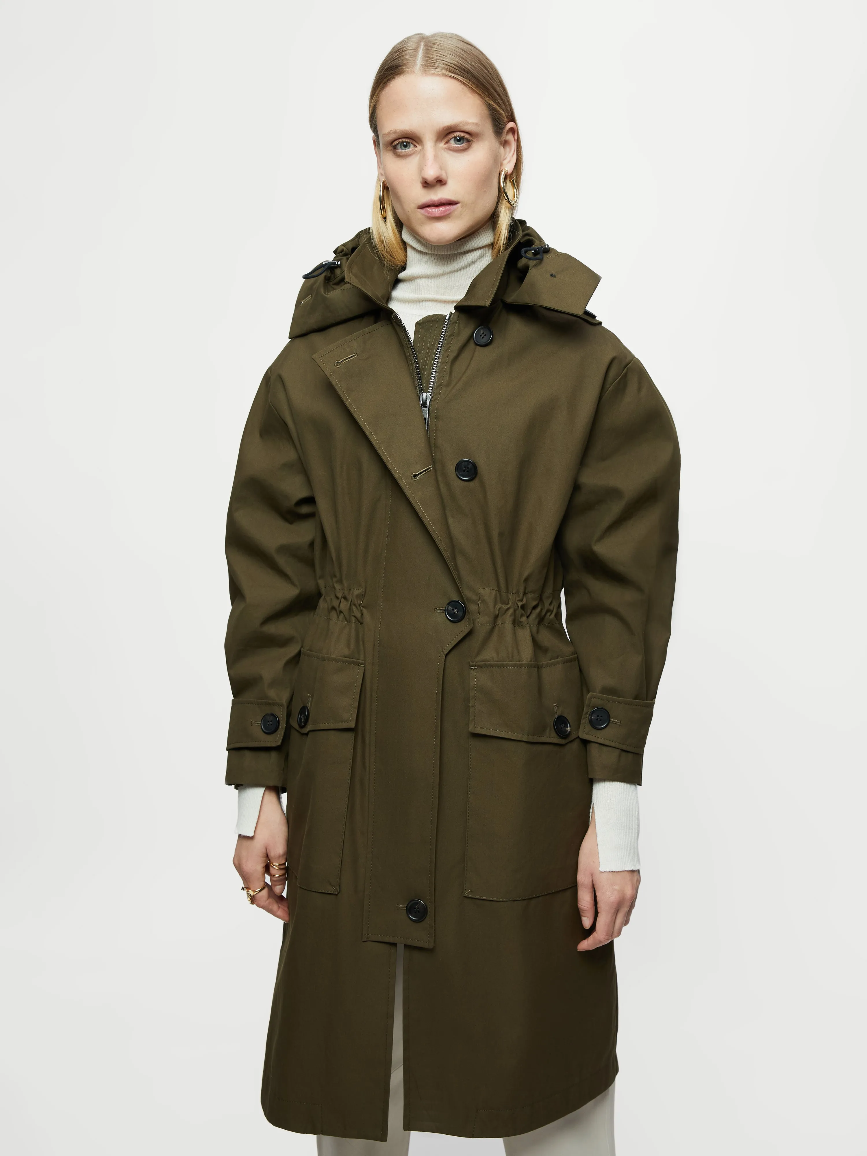 Arden Shell Parka | Khaki