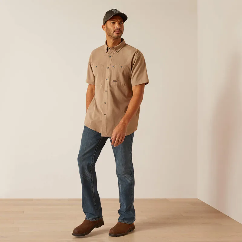 Ariat Men's Rebar 360 AirFlow Work Shirt - Khaki