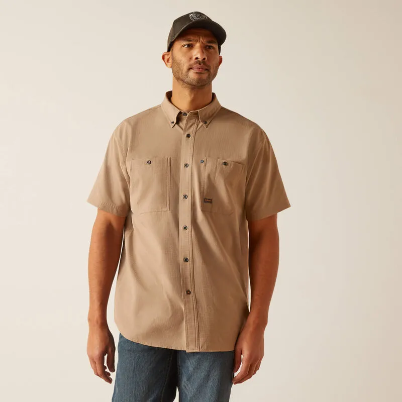 Ariat Men's Rebar 360 AirFlow Work Shirt - Khaki