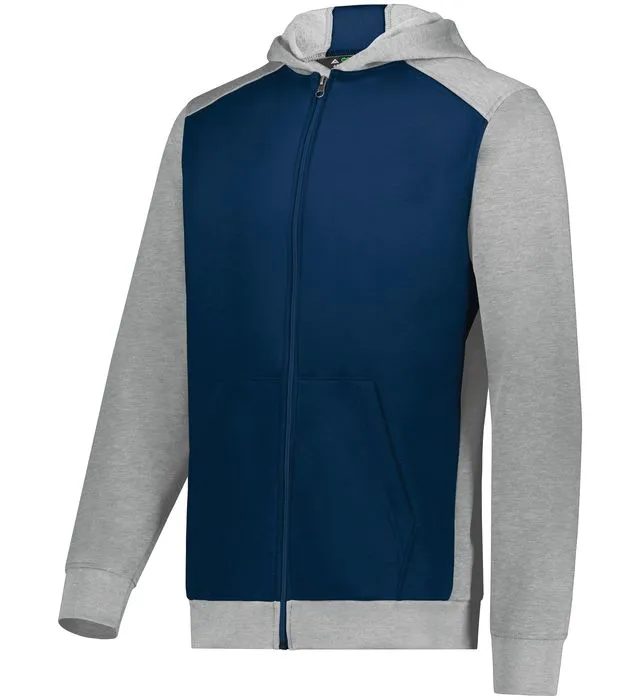 Augusta Youth Three-Season Fleece Full Zip Hoodie