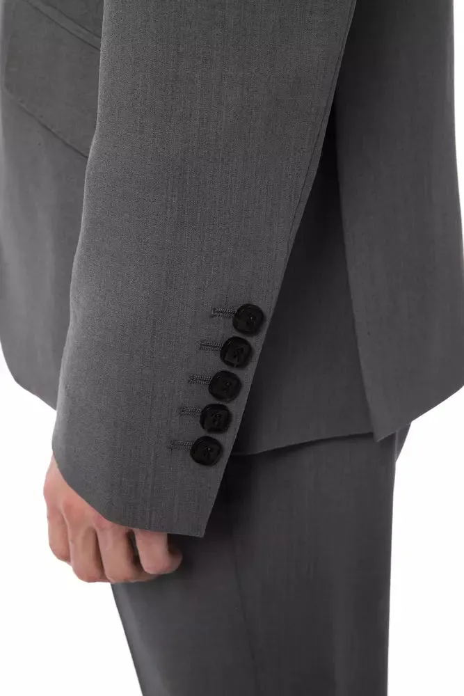 Billionaire Italian Couture Gray Wool Mens Men's Suit