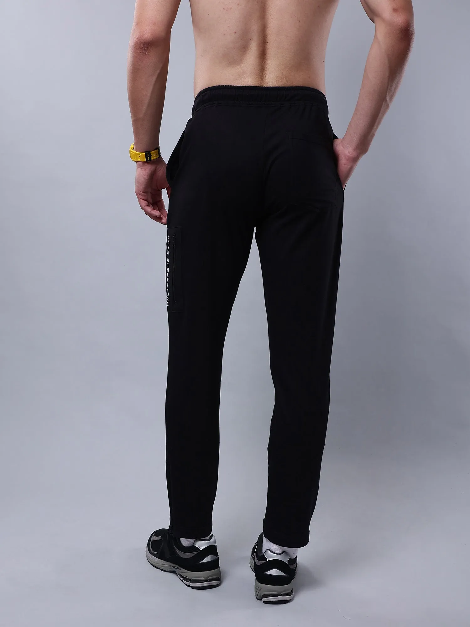 Black ZipKnit Joggers