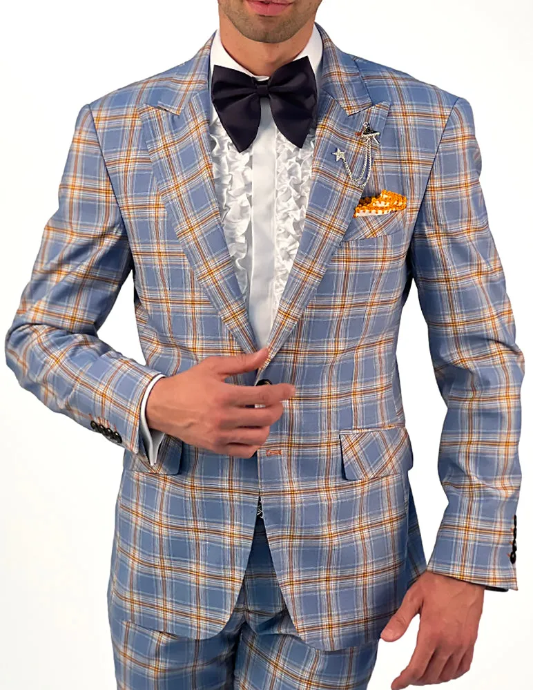 Blue Plaid Suit,