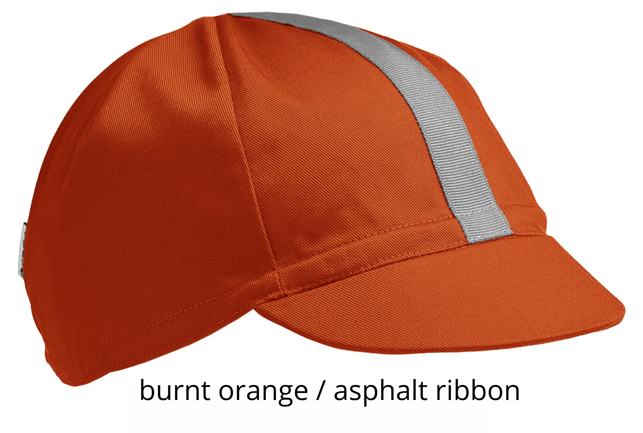 burnt orange 4-PANEL cotton CAP