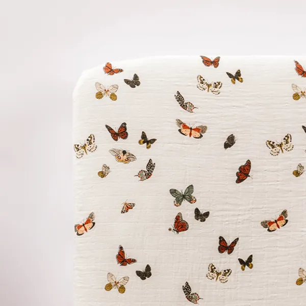 Butterfly Migration Crib Sheet