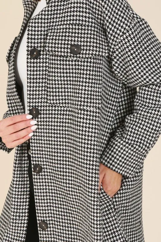 Checkered Long Shacket