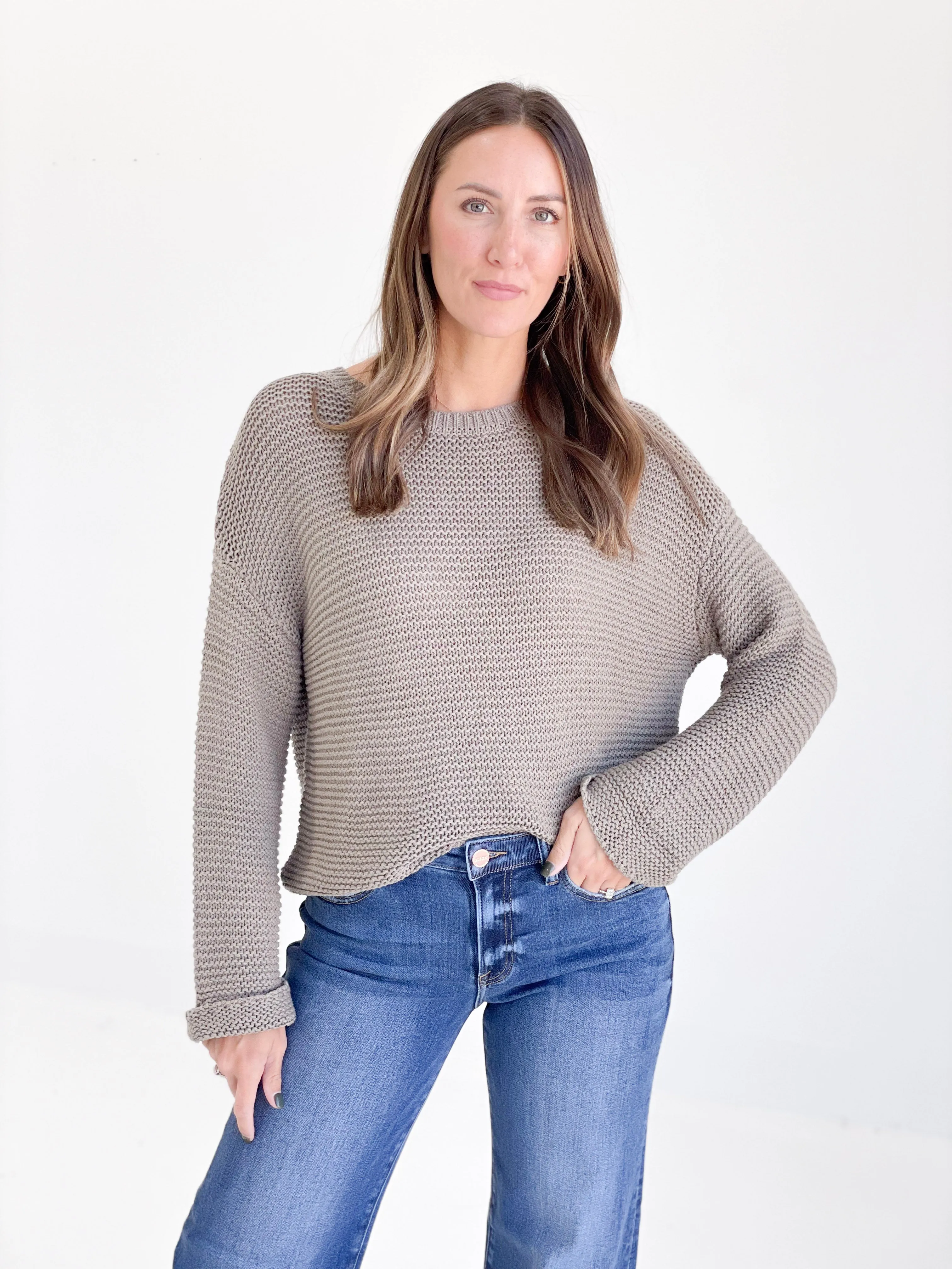 Cherrie Knit Sweater - Olive