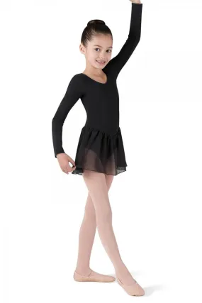 CL5309 Child Long Sleeve Skirted Leotard