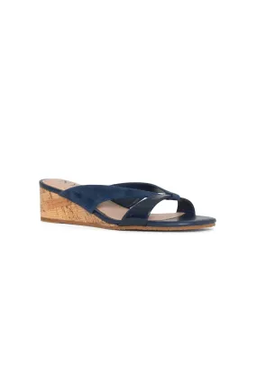 Contessa Wedge Sandals - Navy