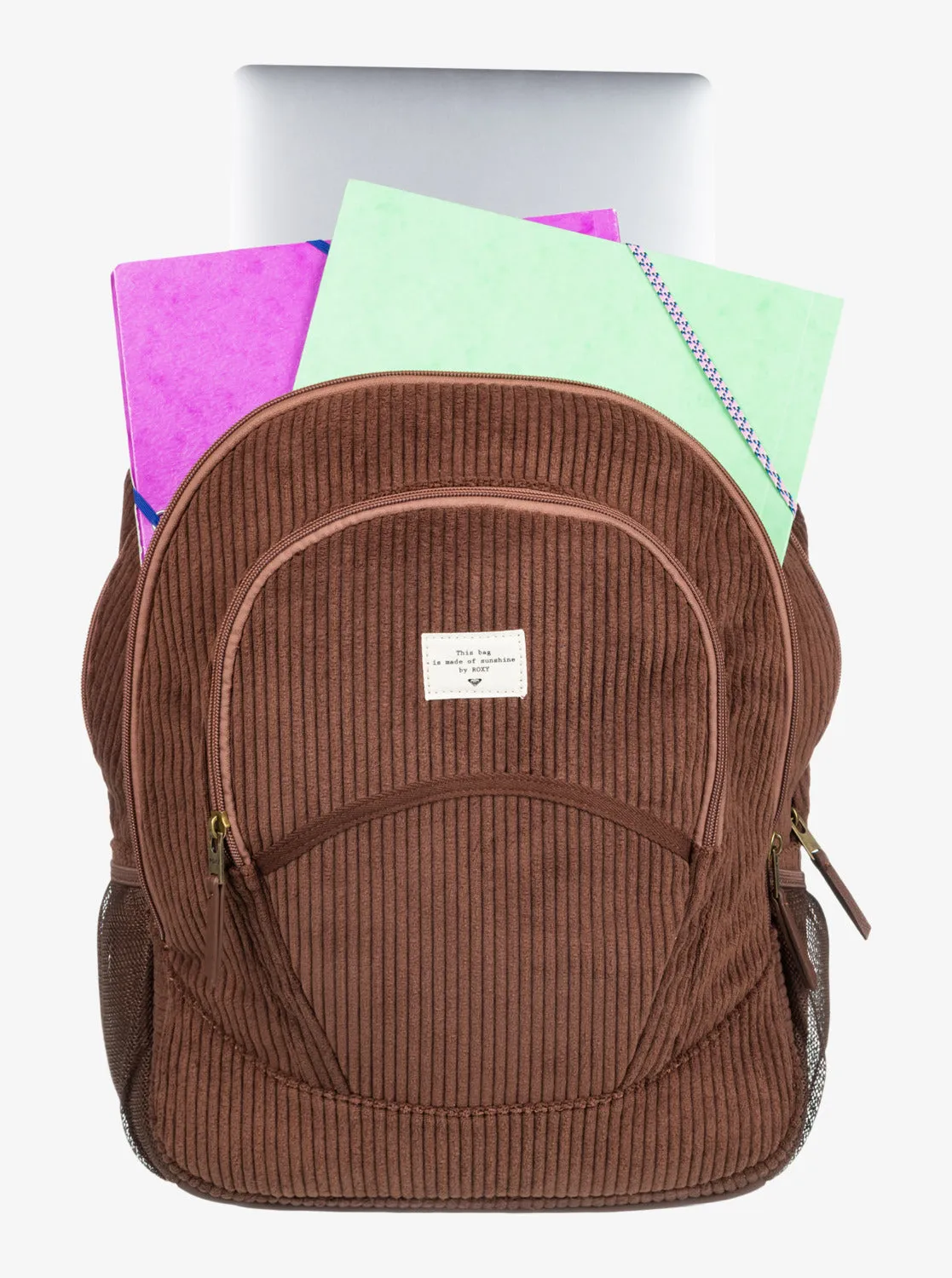 Cozy Nature Large Corduroy Backpack - Bitter Chocolate