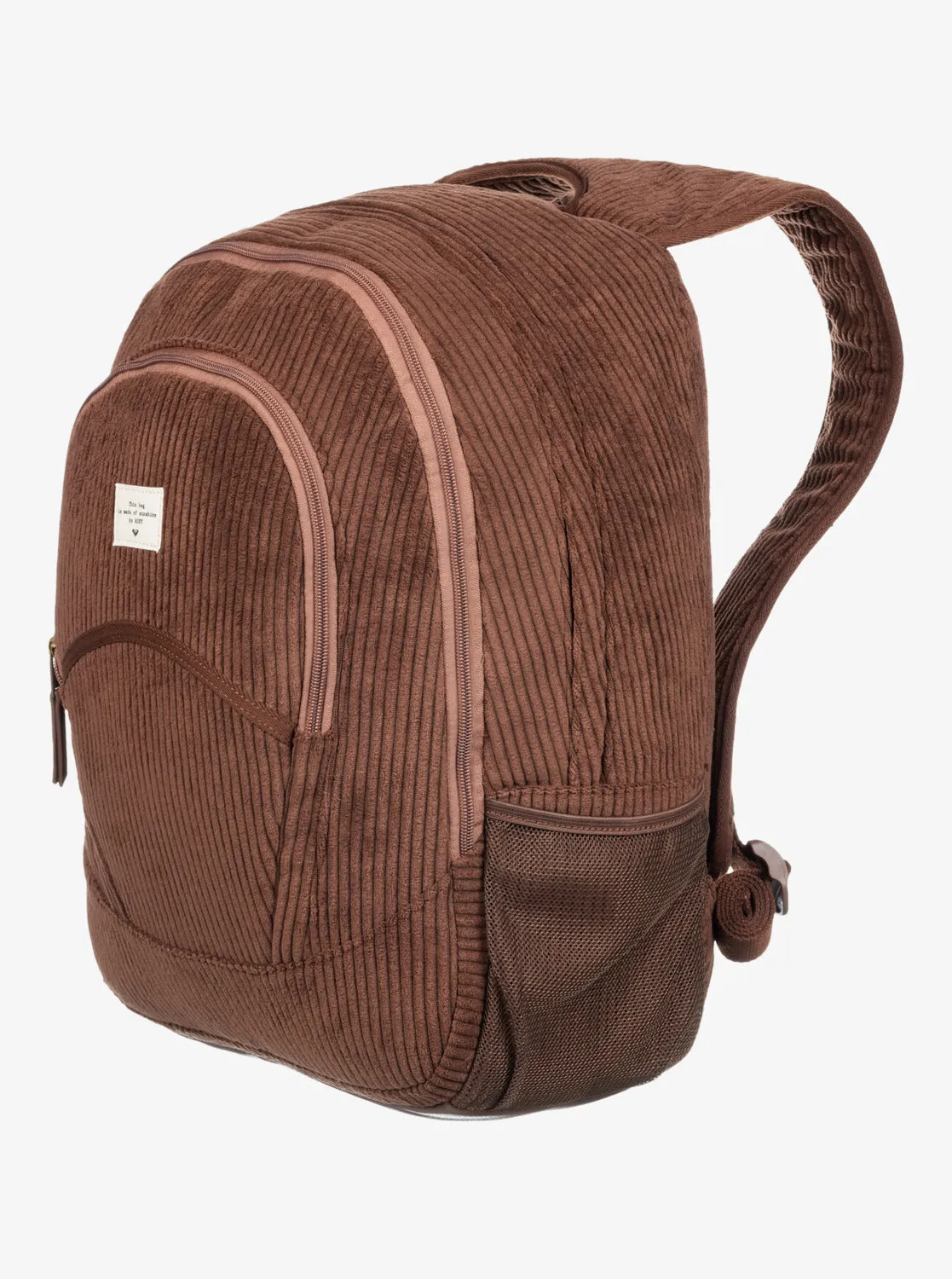 Cozy Nature Large Corduroy Backpack - Bitter Chocolate