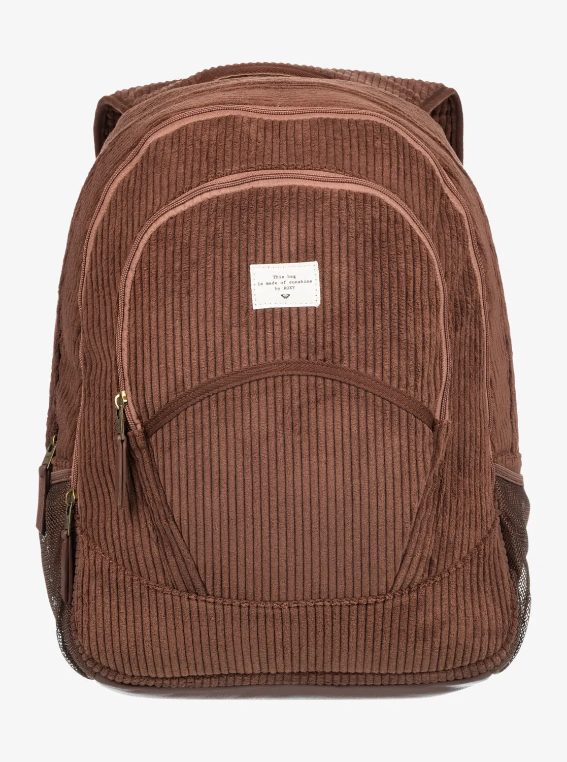 Cozy Nature Large Corduroy Backpack - Bitter Chocolate