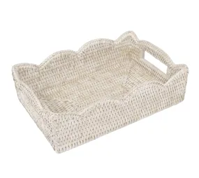 Cream 'Rattan' Tray Collection