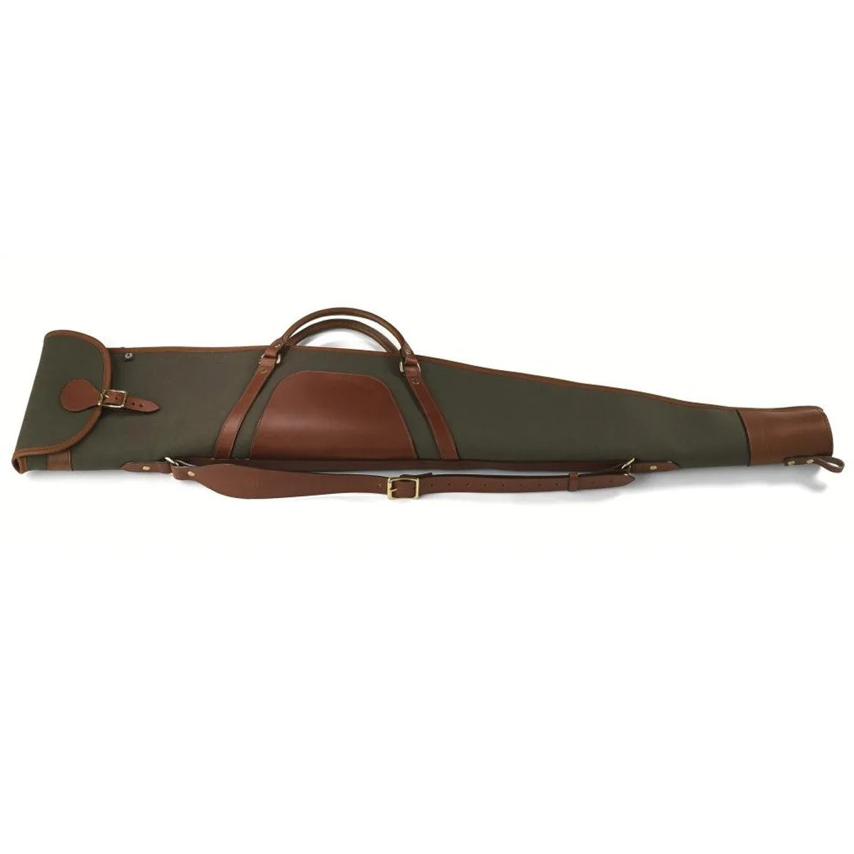 Croots Rosedale Canvas Bipod Rifle Slip with Flap, Zip & Handles