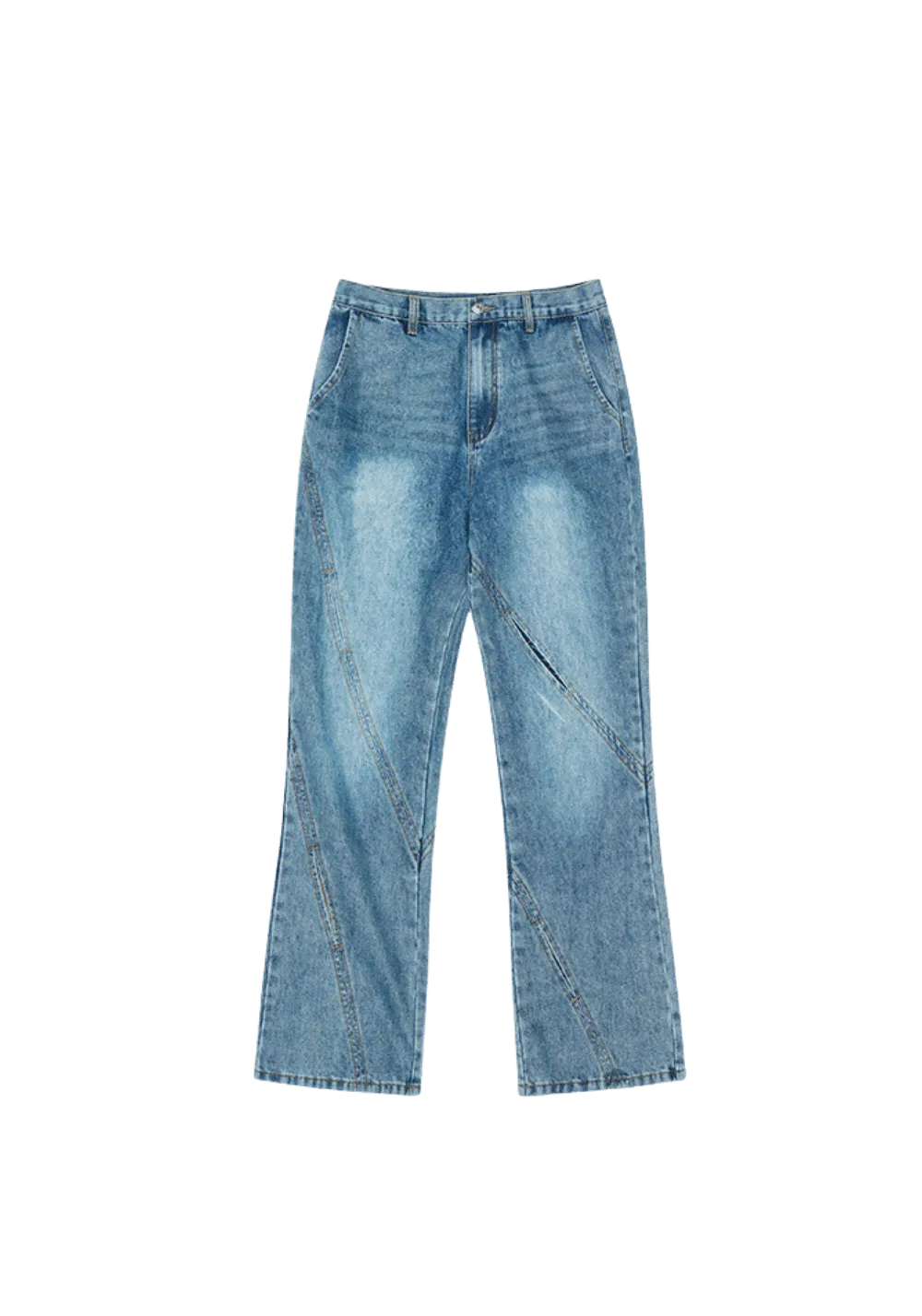 Distressed Hollow Out Jeans