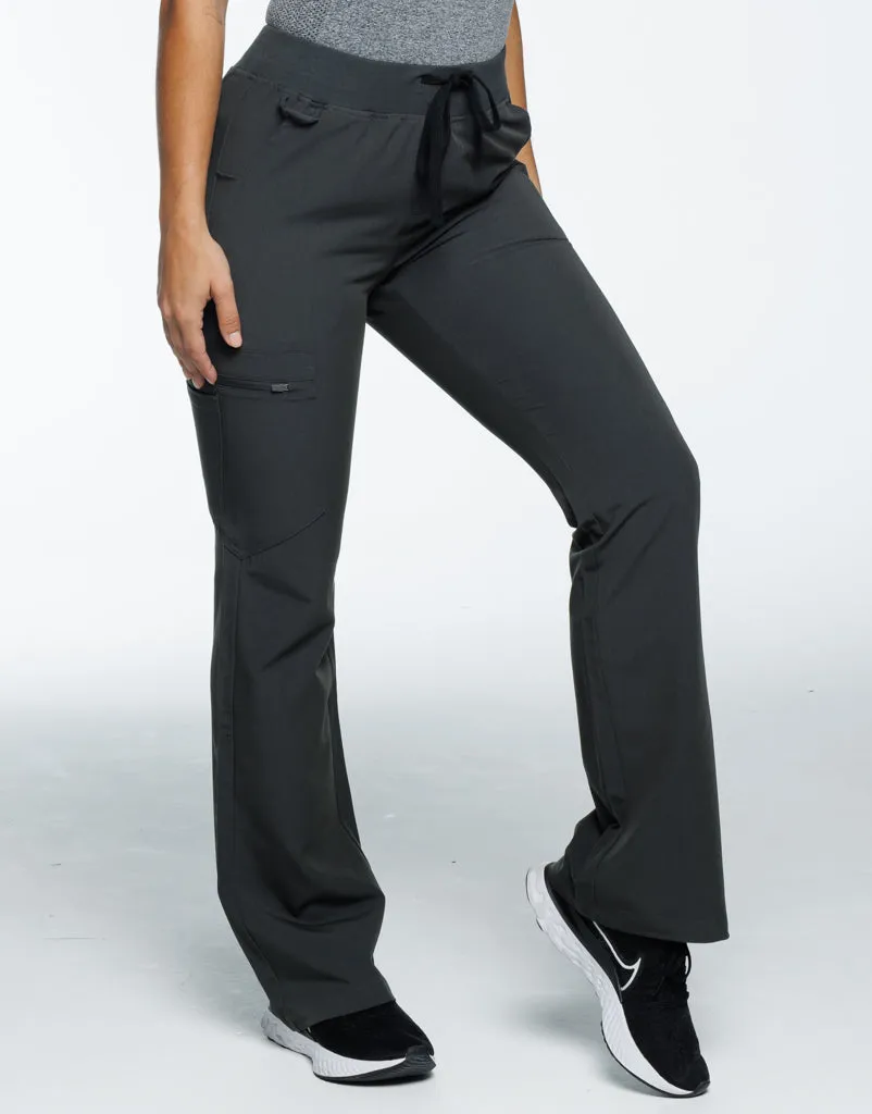 Essential Flare Scrub Pants - Asphalt