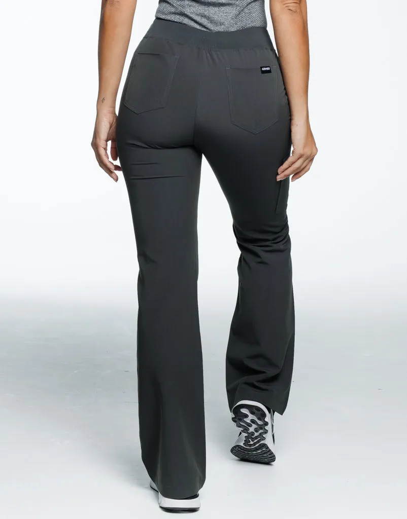 Essential Flare Scrub Pants - Asphalt