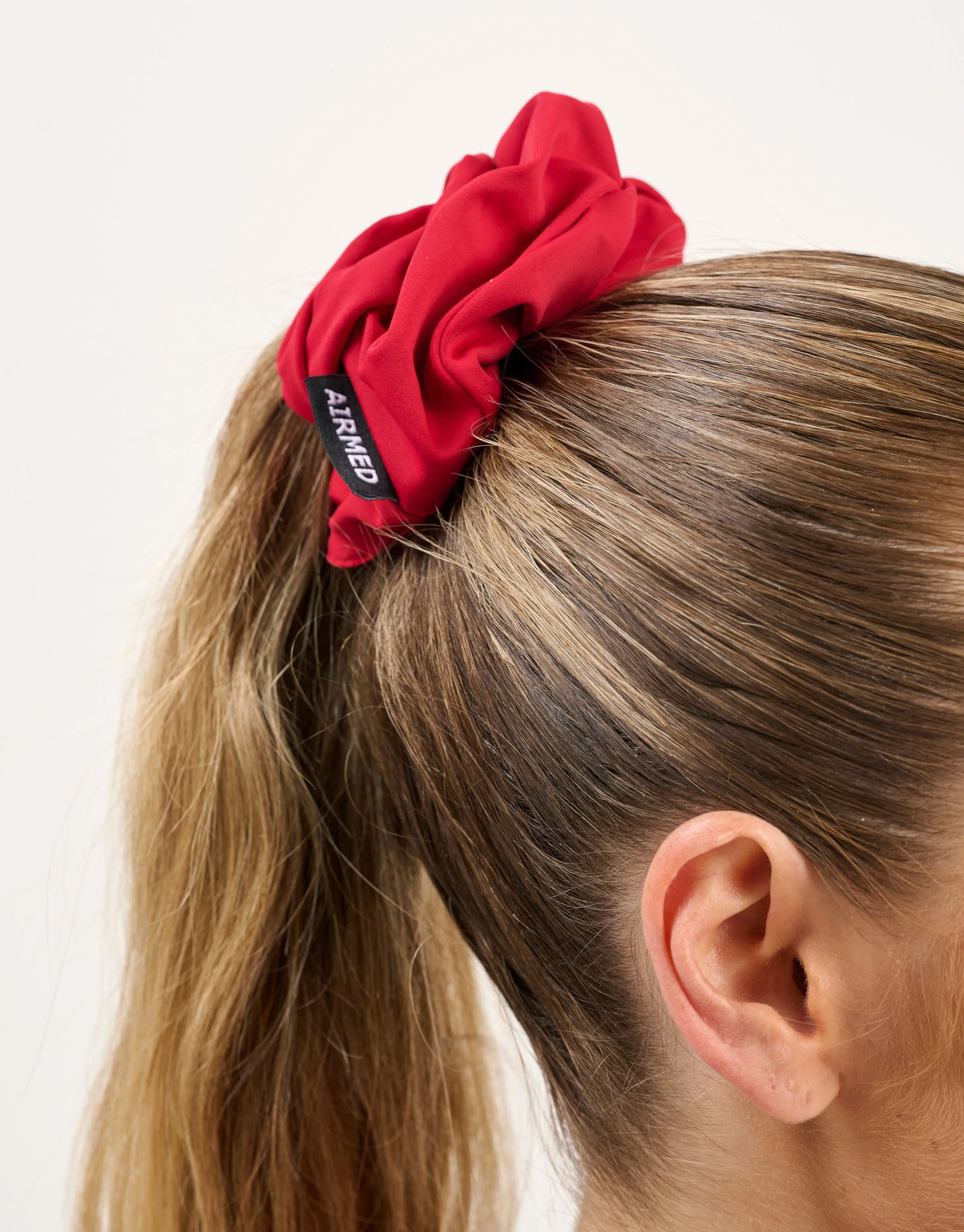 Essential Hair Scrunchie - Cherry Red