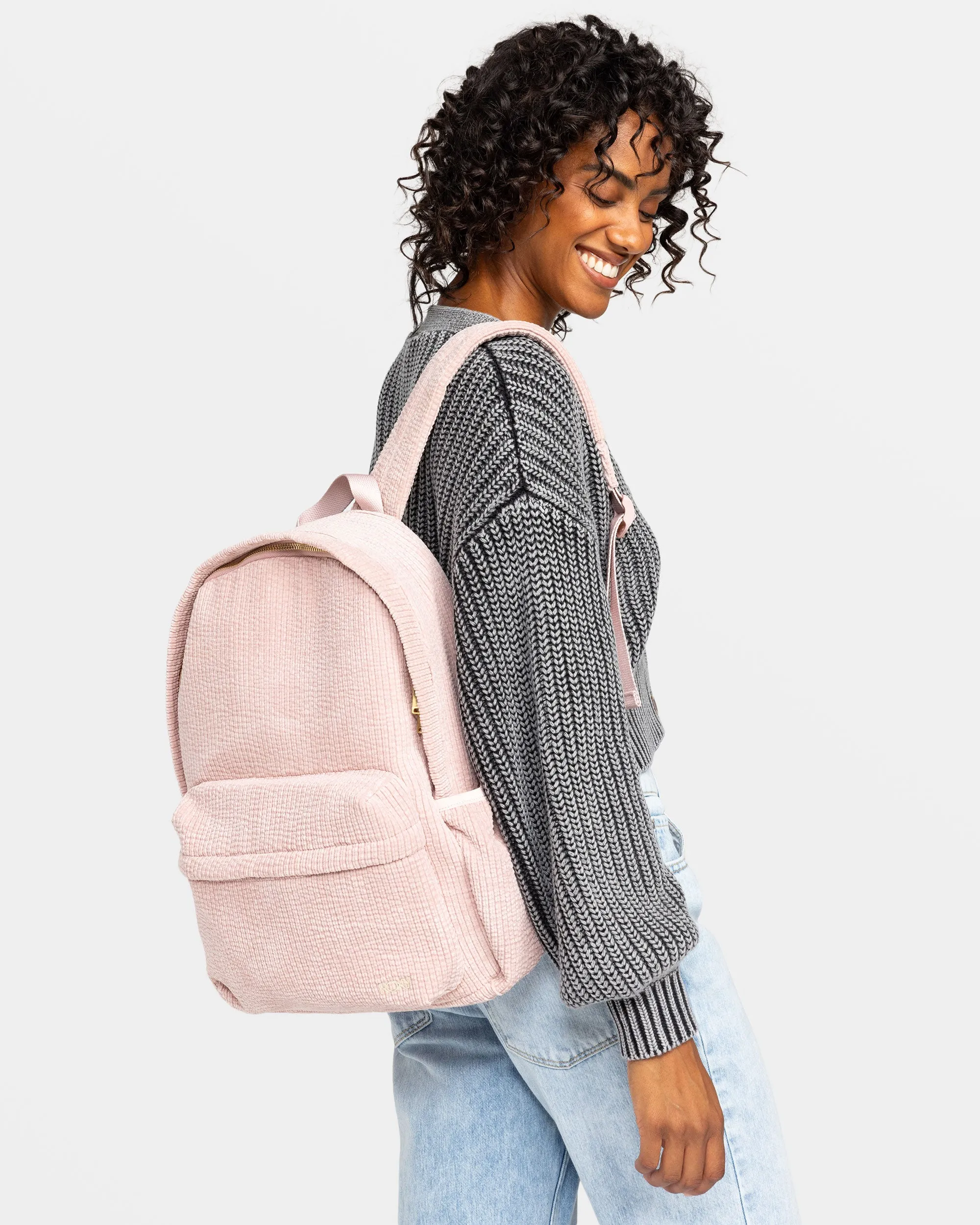 Feeling Good Small Corduroy Backpack - Lilac Chiffon