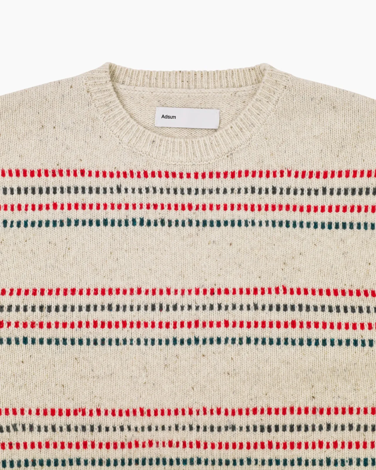 Fleck Sweater Square Stripe