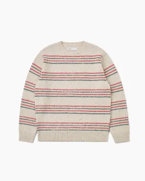 Fleck Sweater Square Stripe