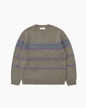 Fleck Sweater Tracks Stripe