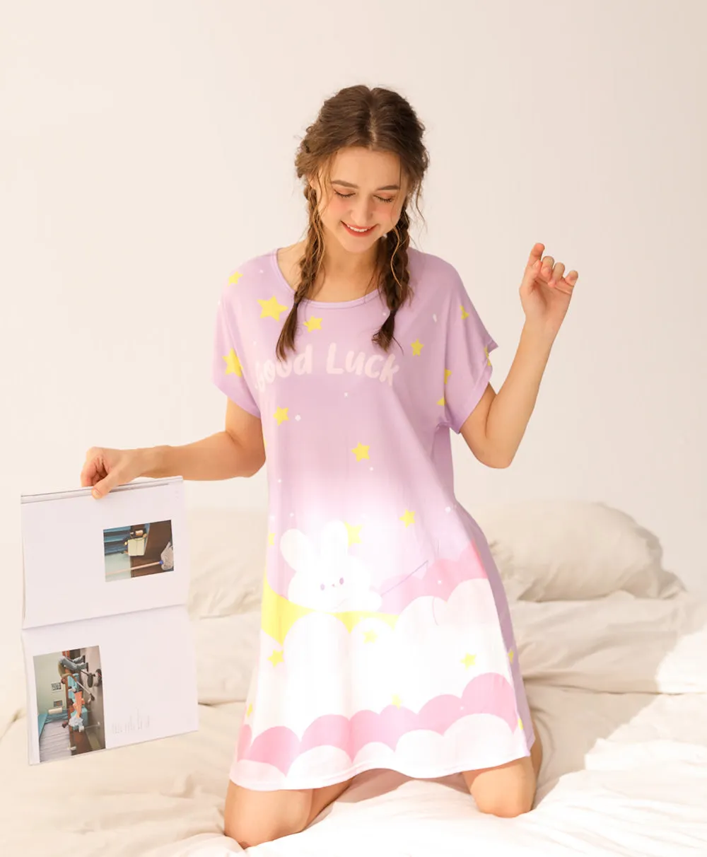 Good Luck Moon Rabbit Sleep Dress