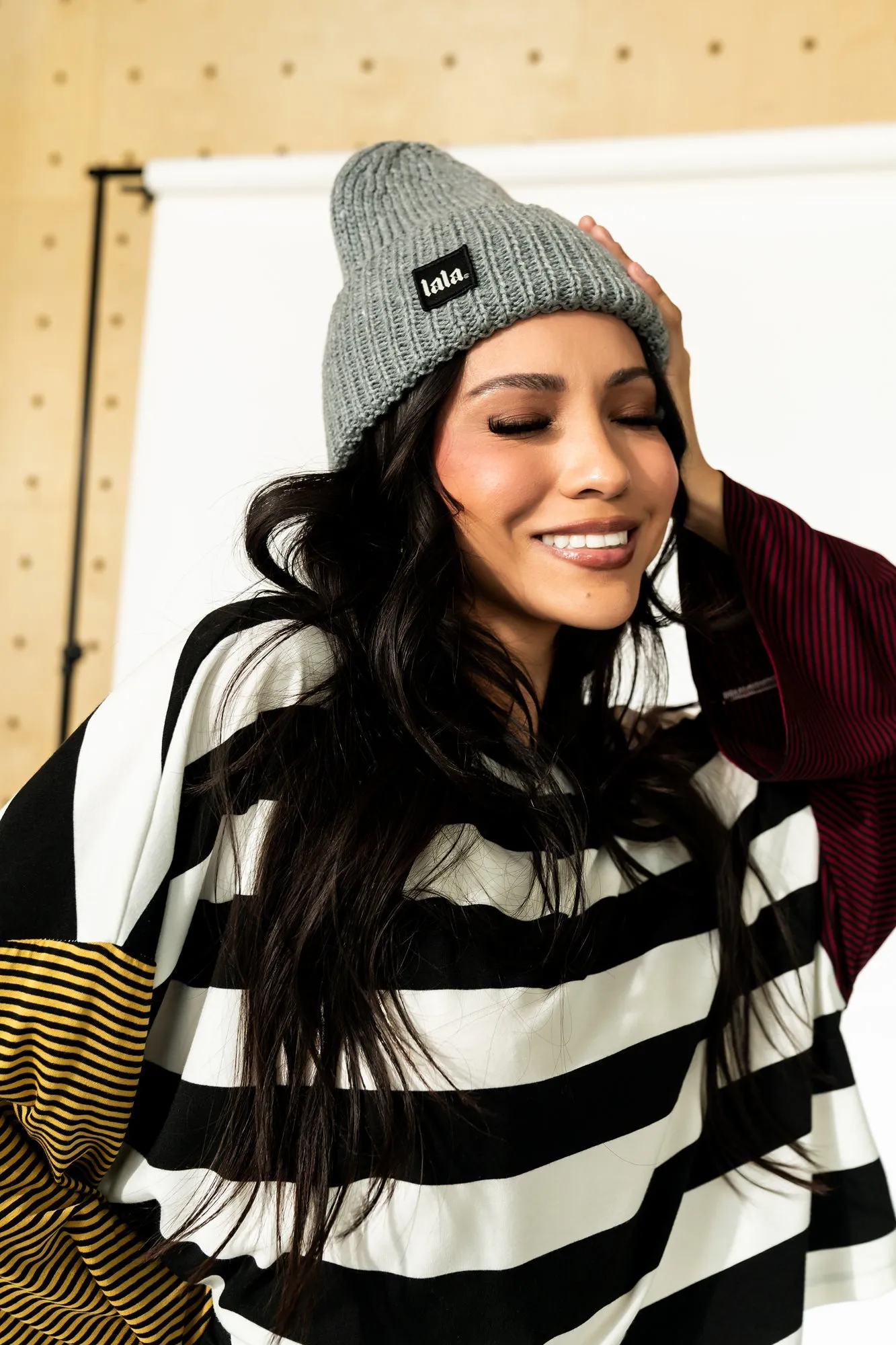 Grunge Chic Label Beanie *MULTIPLE COLORS*