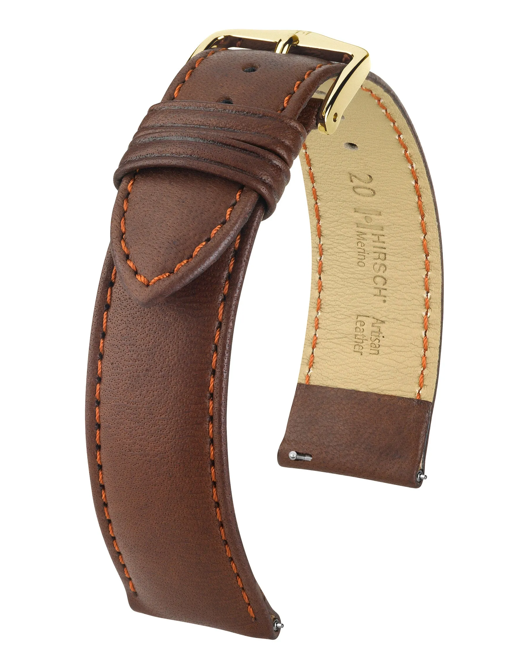 HIRSCH MERINO French Nappa Sheepskin Watch Strap  012 06