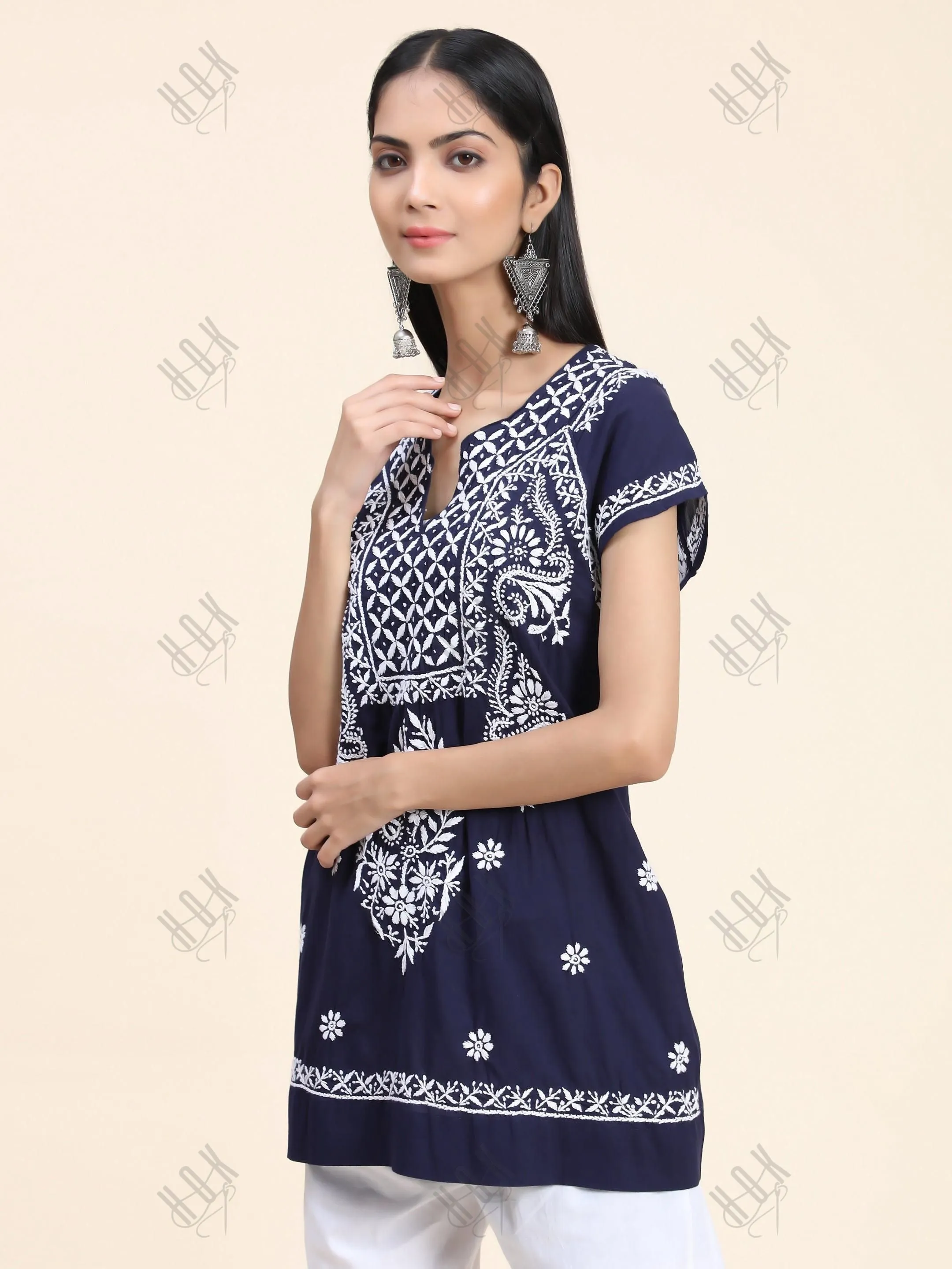 HOK Chikankari Tunic for Women