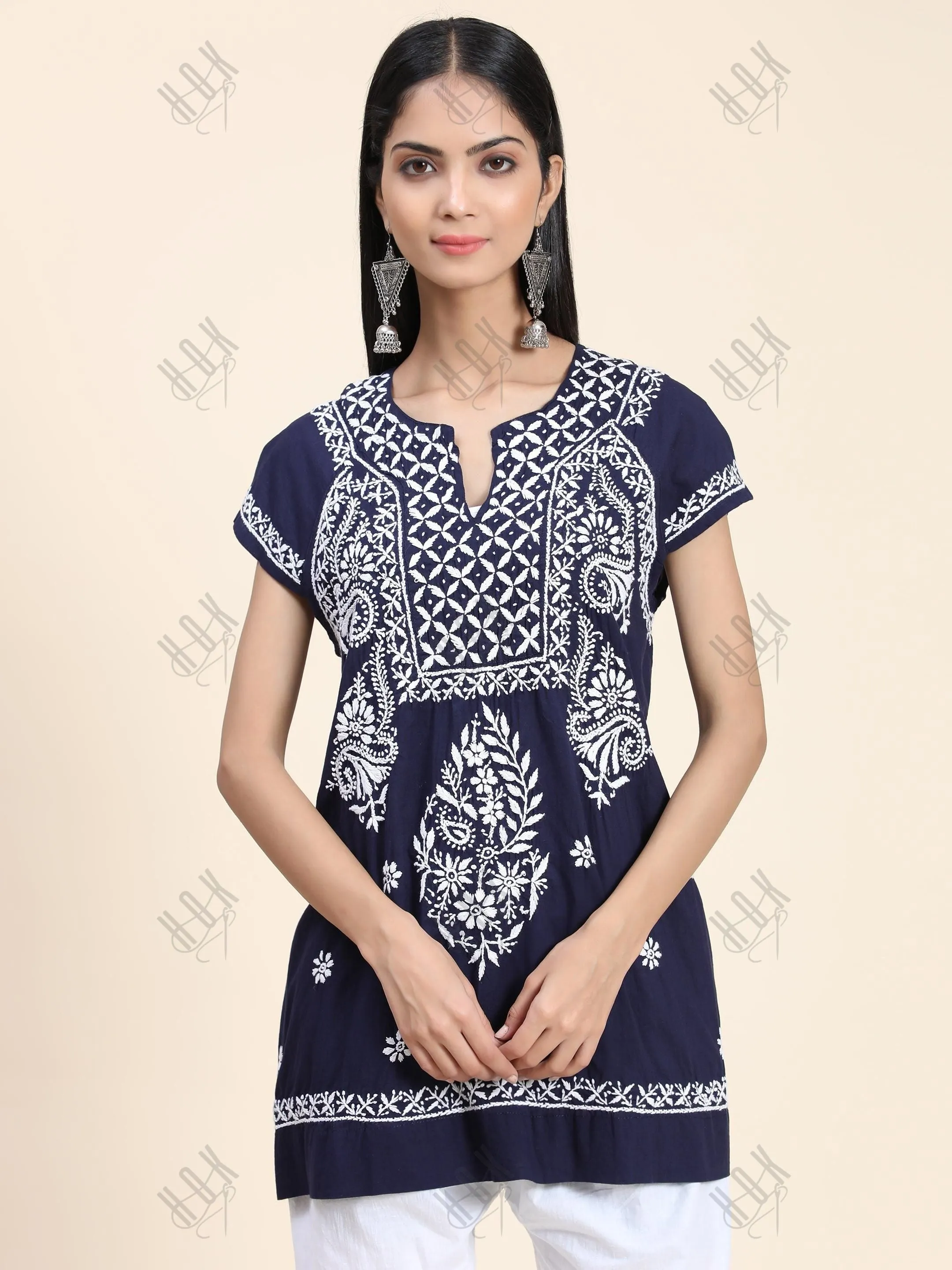 HOK Chikankari Tunic for Women