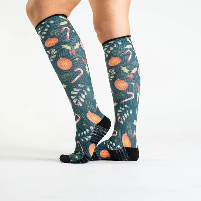 Holly Jolly Diabetic Compression Socks