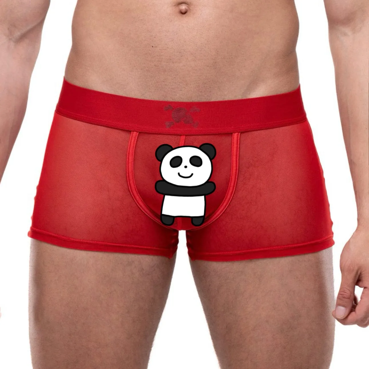 Just The Bones Sheer Trunk Red