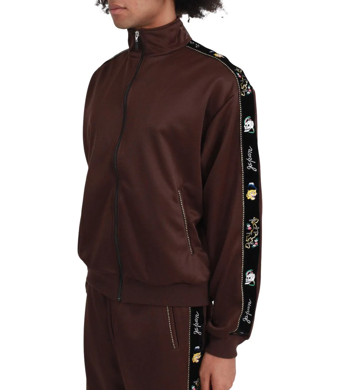 Kapital Ska-Line Jam Track Jacket Brown