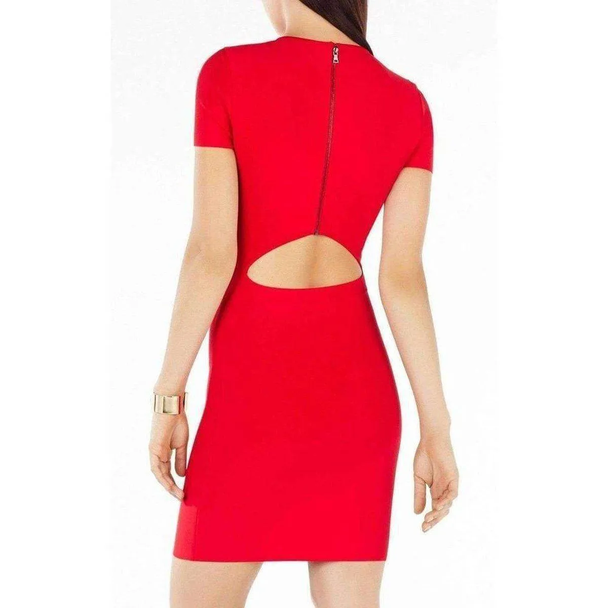 Kaylen Embellished Cutout-Back Dress