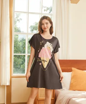 Kitty Dreaming on Ice-cream Sleep Dress