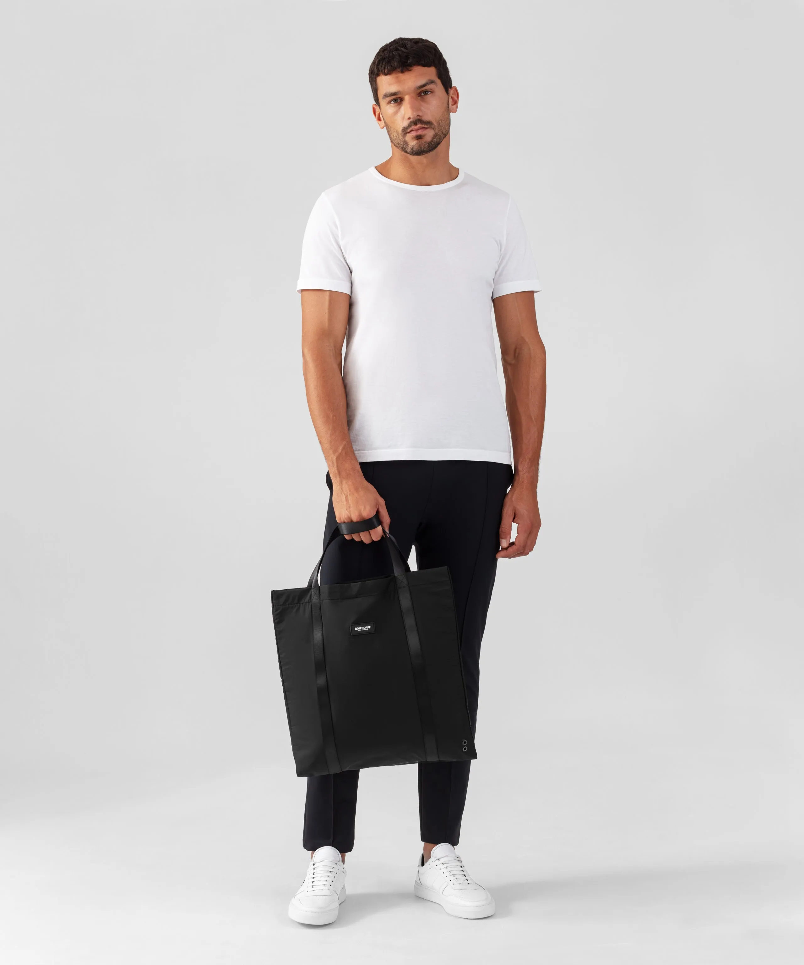 Light Ripstop Tote Bag: Black