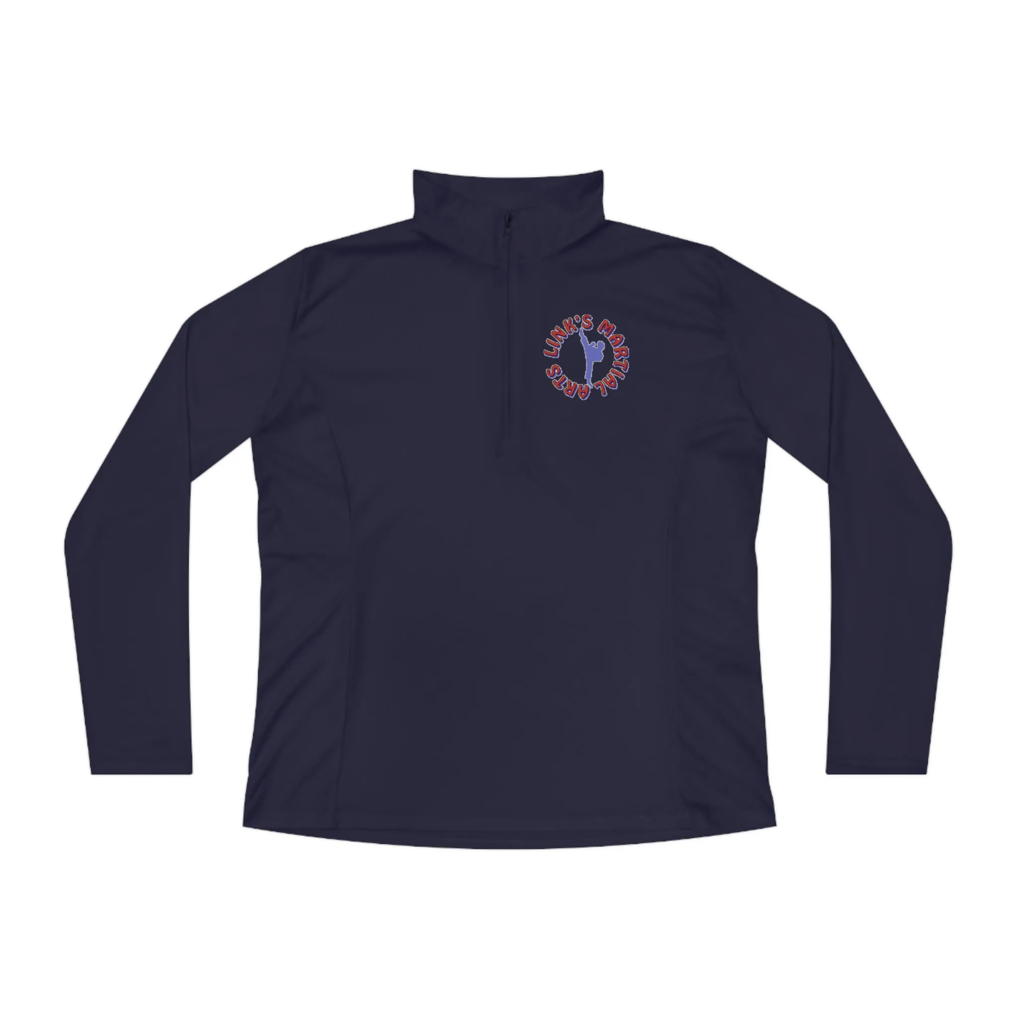 Link's Martial Arts Ladies Quarter-Zip Logo Pullover