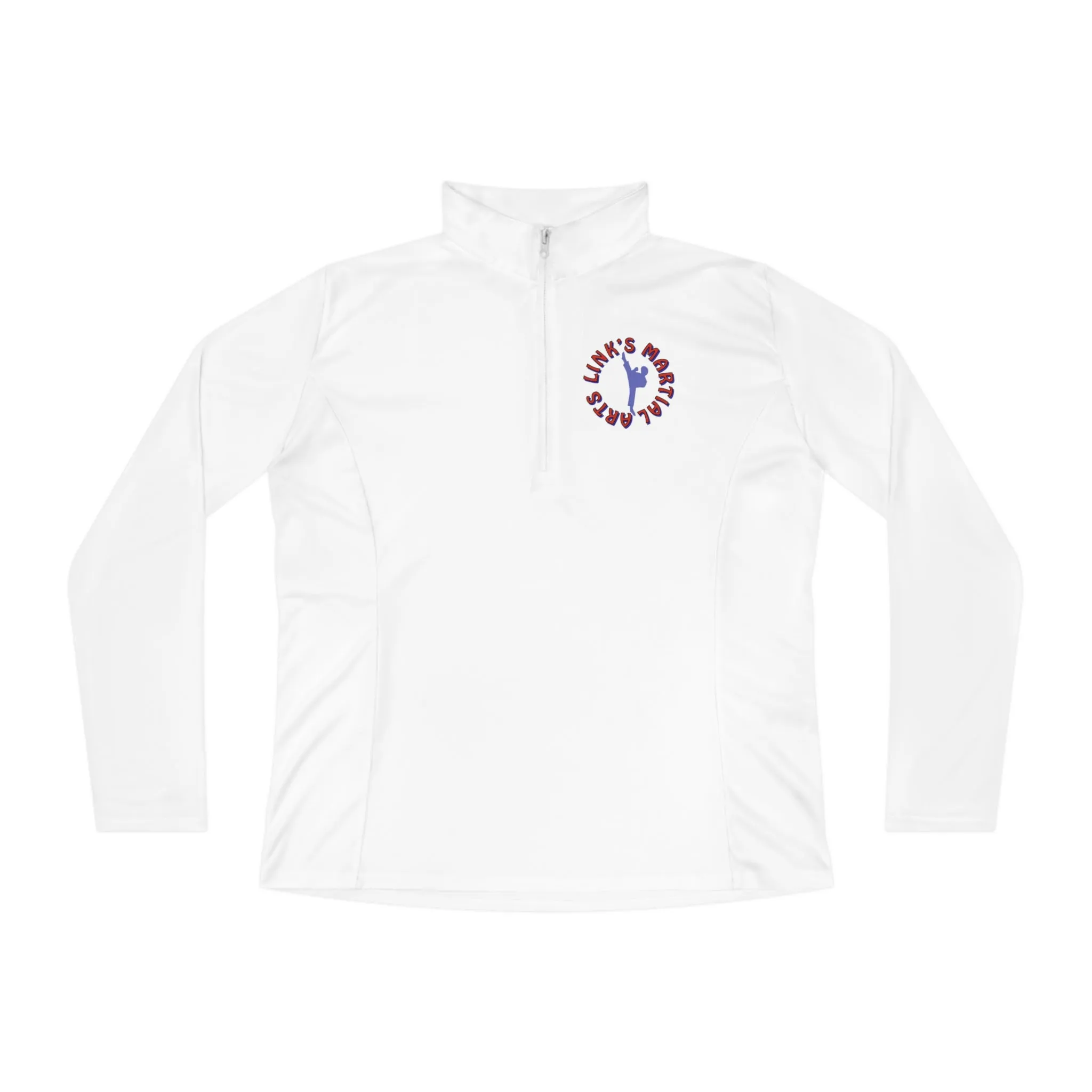 Link's Martial Arts Ladies Quarter-Zip Logo Pullover