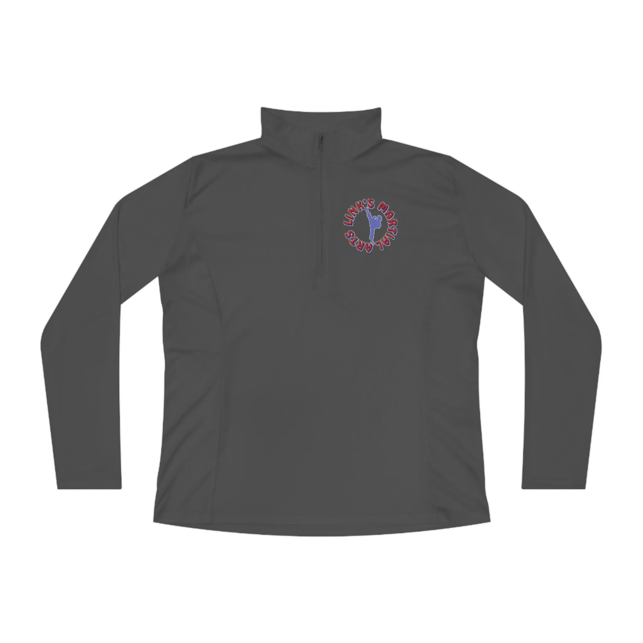 Link's Martial Arts Ladies Quarter-Zip Logo Pullover