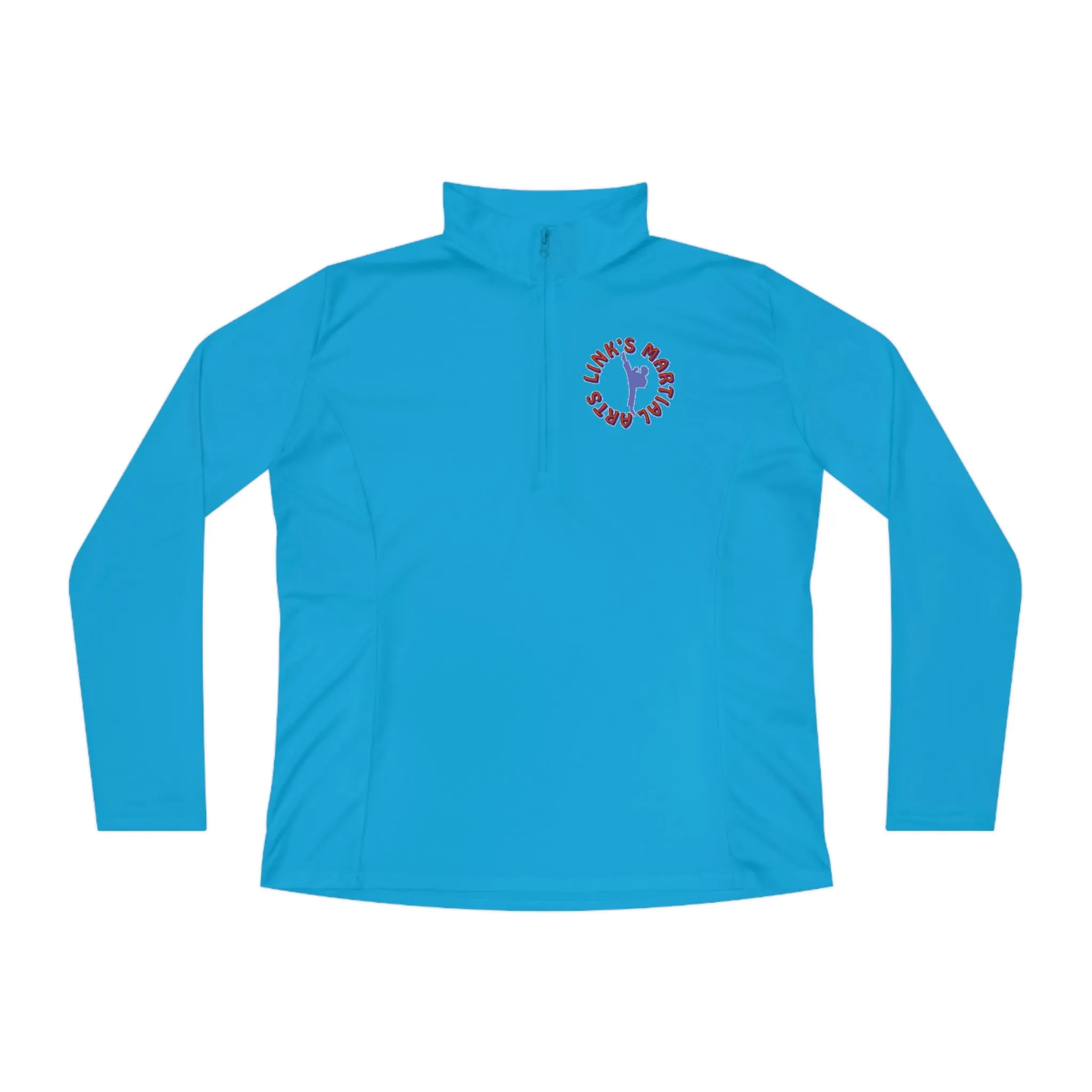 Link's Martial Arts Ladies Quarter-Zip Logo Pullover