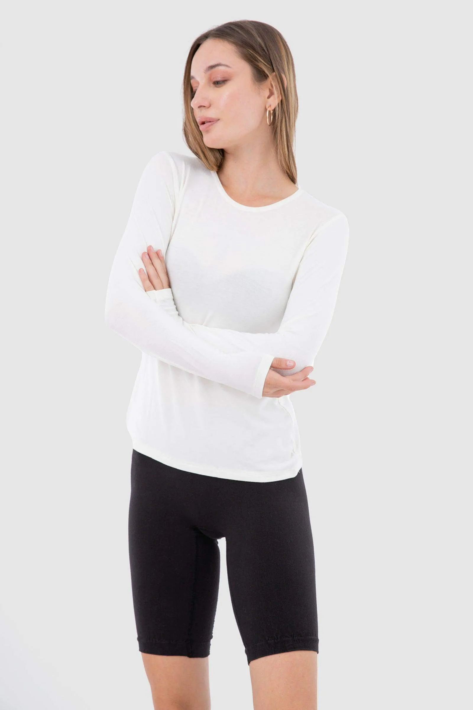 Long Sleeves Viscose Top