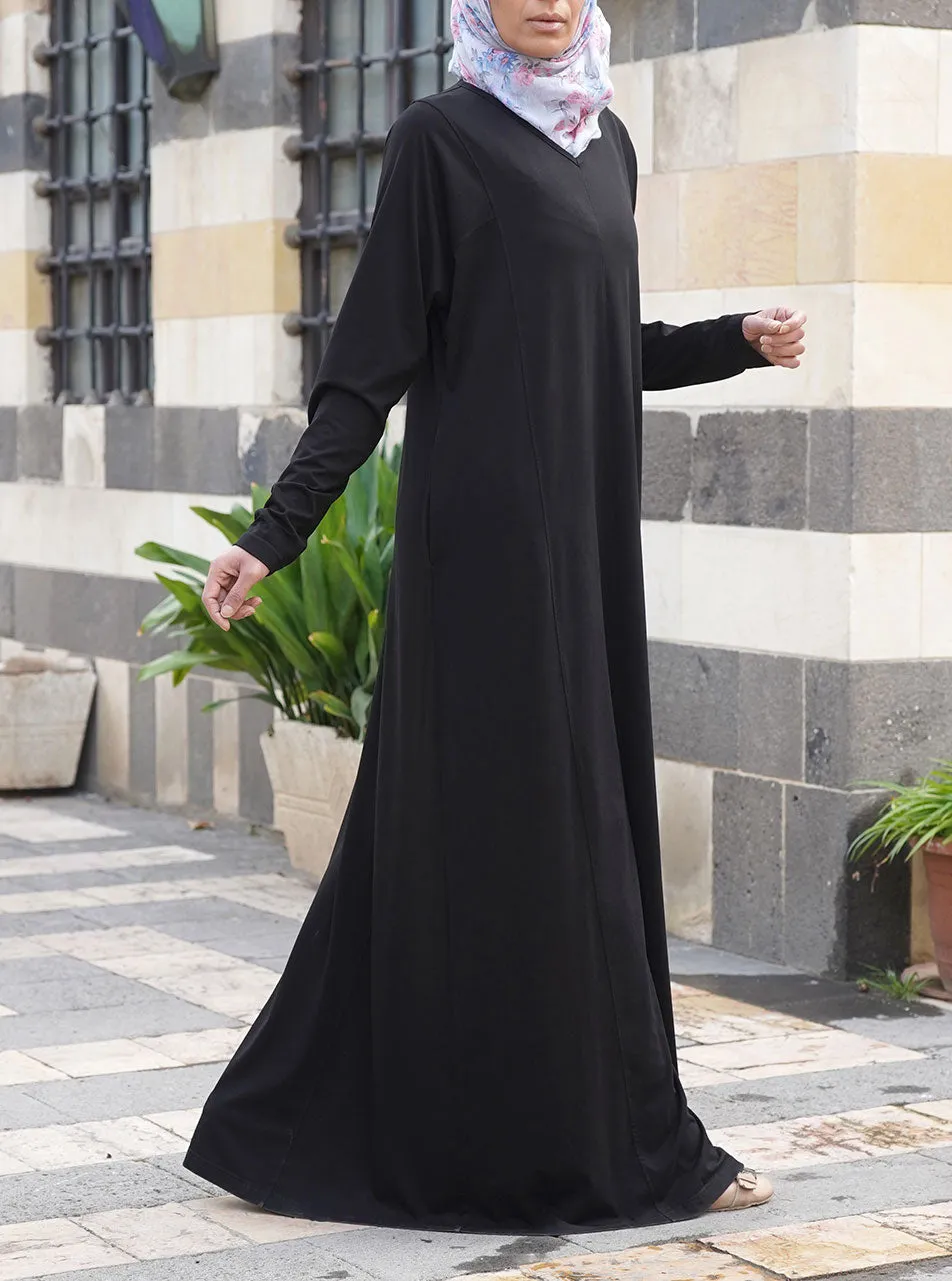 Loose Abaya with Narrowed Sleeves